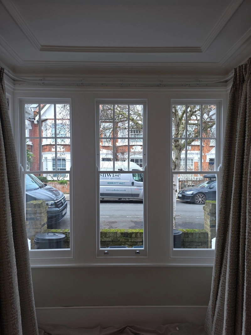 Double glazed timber sash windows