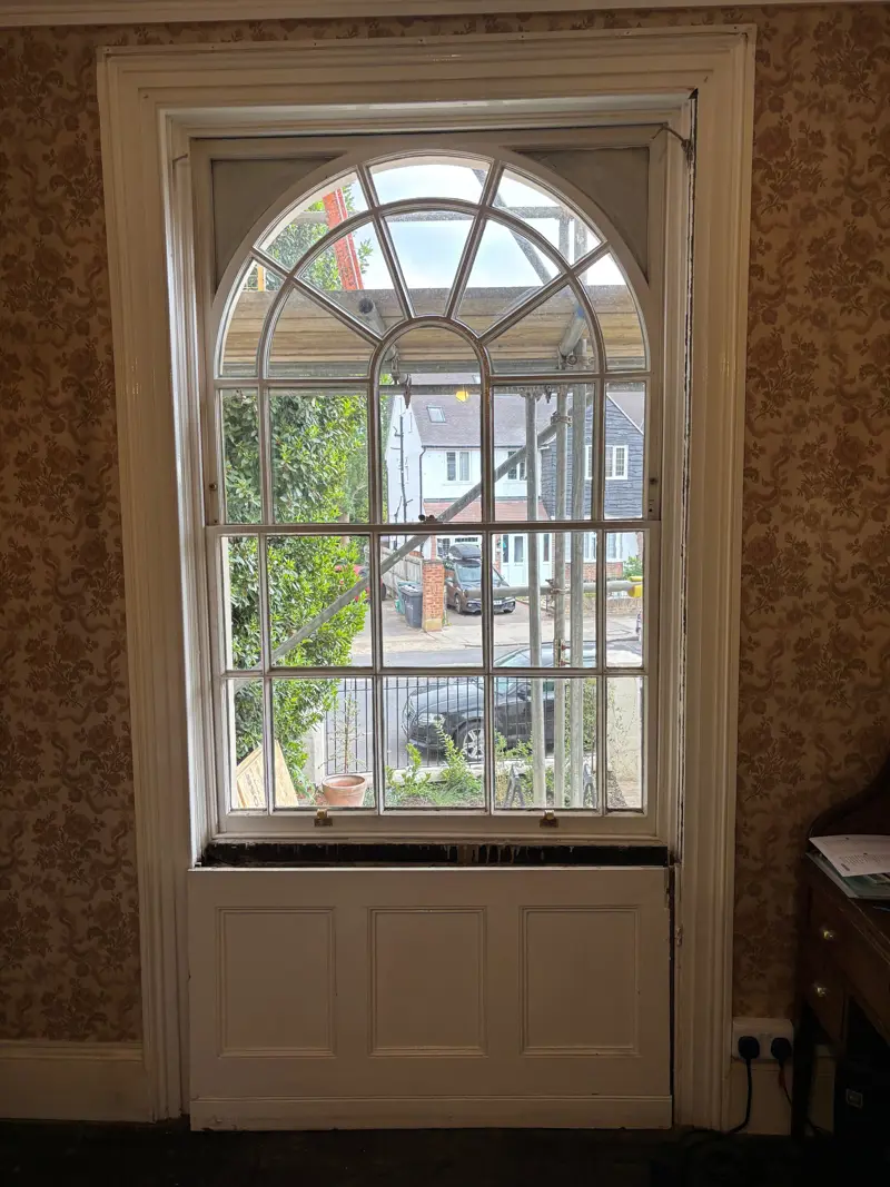 Timber sash window