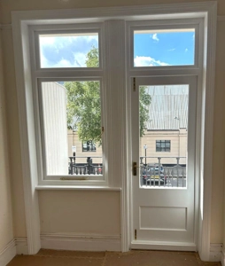 Timber Door with Casement Window