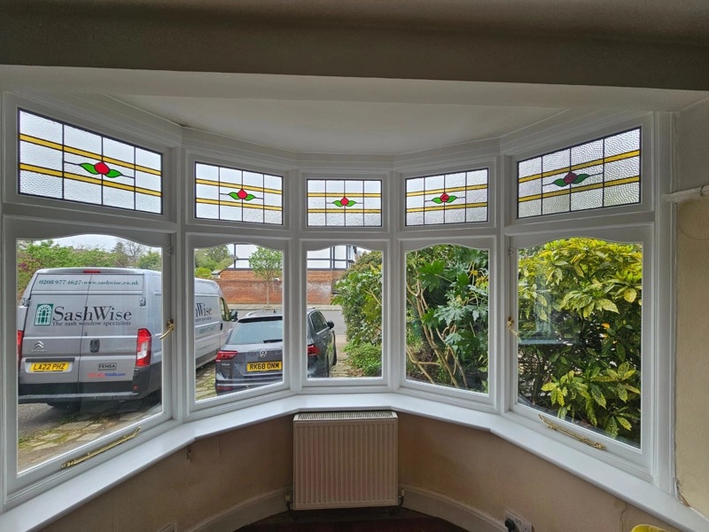 Encapsulated stained glass