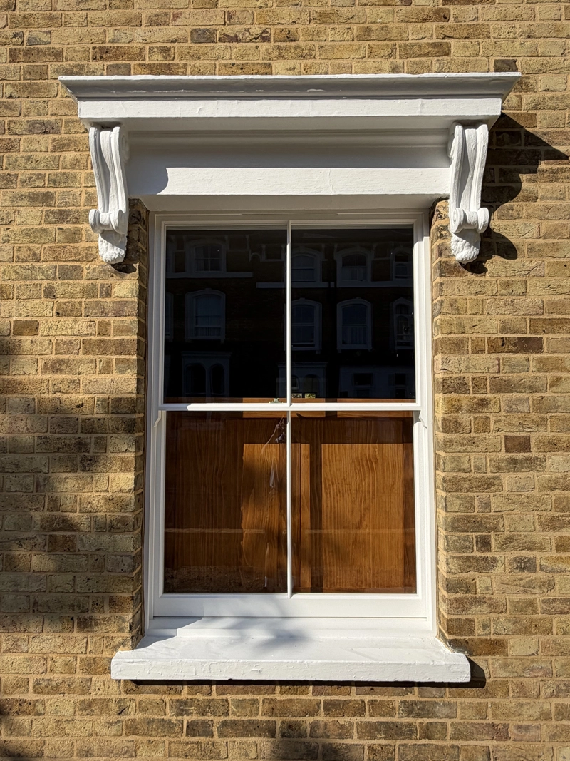 Timber sash window