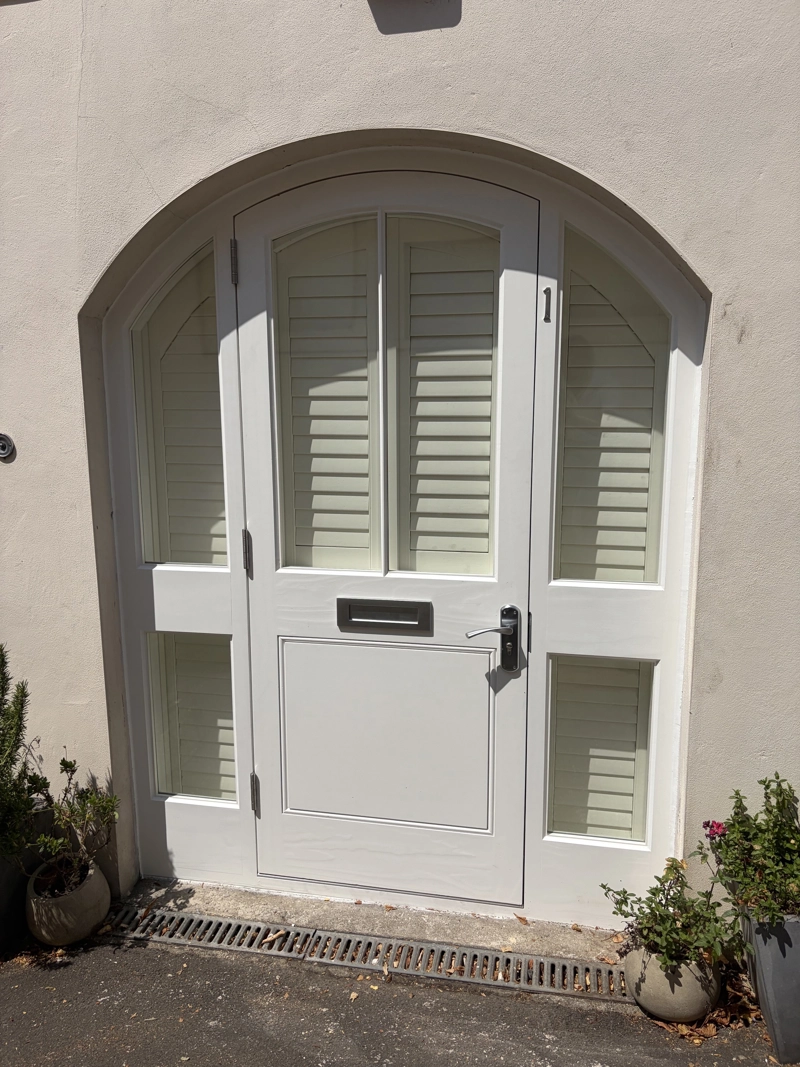 Timber double glazed front door